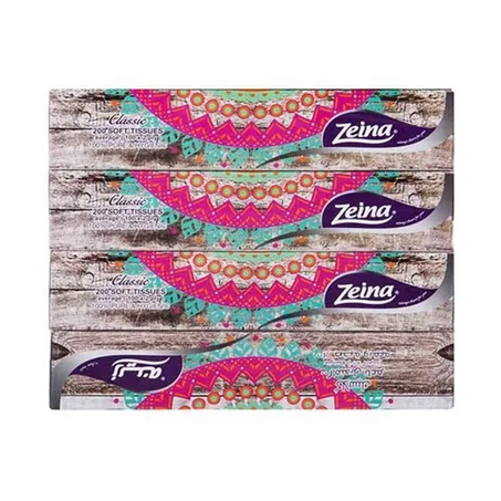 زينة مناديل وجه 4عبوة