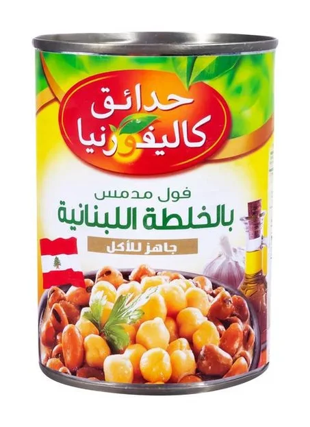 حدائق كاليفورنيا فول بالخلطة اللبنانية 400جم