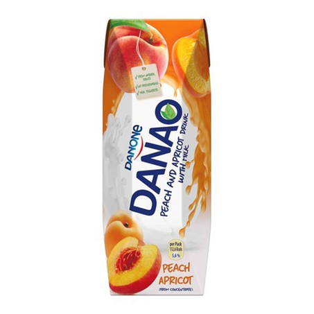 مشروب خوخ ومشمش بالحليب دانون داناو 235مل