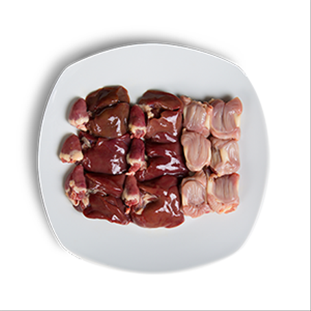 كبد و قوانص الدجاج طازجة