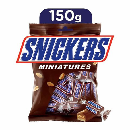 سنيكرز شكولاتة بالسوداني ميني 150جم