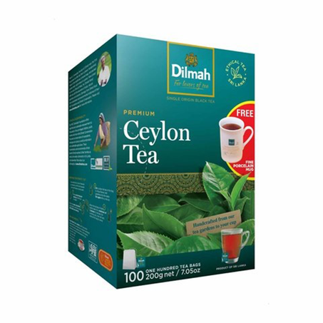 دلما شاي بريميم 100فتلة+مج