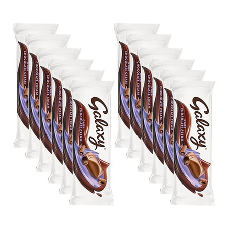 جلاكسي شكولاتة محشوة بالشكولاتة الداكنة 12عبوة