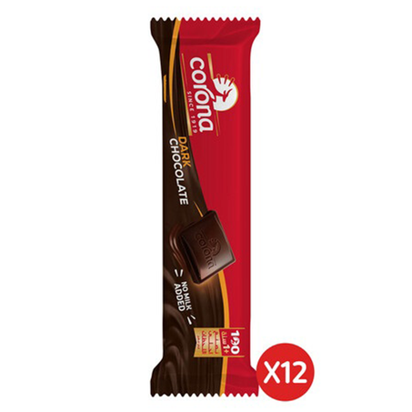 كورونا شكولاتة داكنة 12عبوة