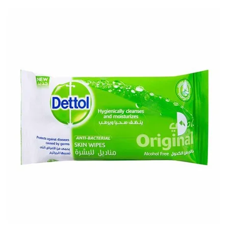 ديتول مناديل مبللة ضد البكتيريا 10م