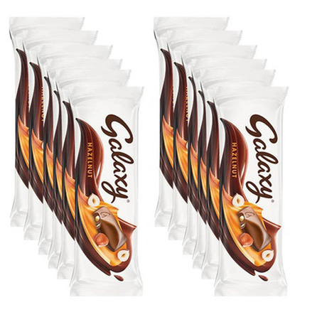 جلاكسي شكولاتة بالبندق 12عبوة