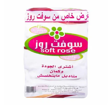 سوفت روز مناديل وجه 3عبوة