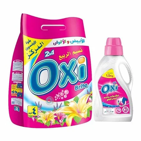 أوكسي برايت مسحوق غسيل أتوماتيك نسيم الربيع +جيل للغسيل