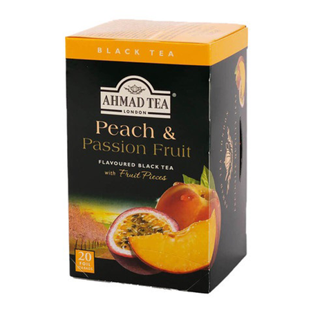 أحمد تي شاي بالخوخ والباشون فروت 20فتلة
