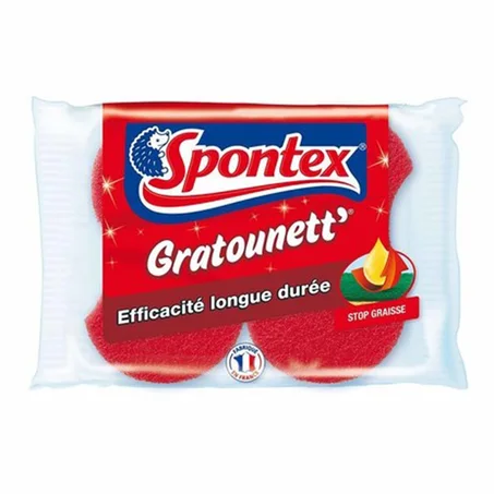 سبونتكس اسفنج تنظيف الأطباق جراتونيت 2ق
