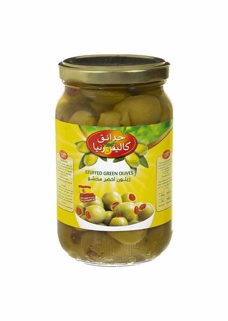 حدائق كاليفورنيا زيتون أخضر محشو 335جم