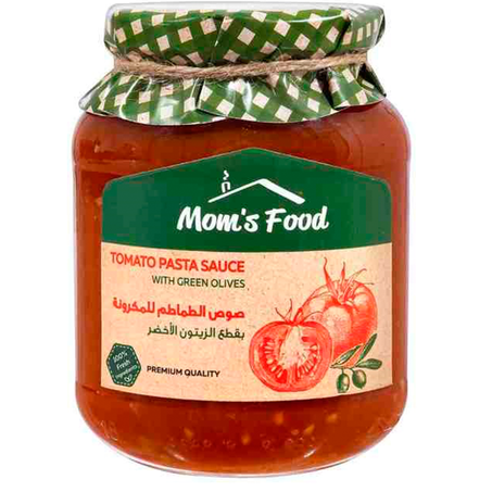 مامز فود صوص طماطم زيتون أخضر 375جم