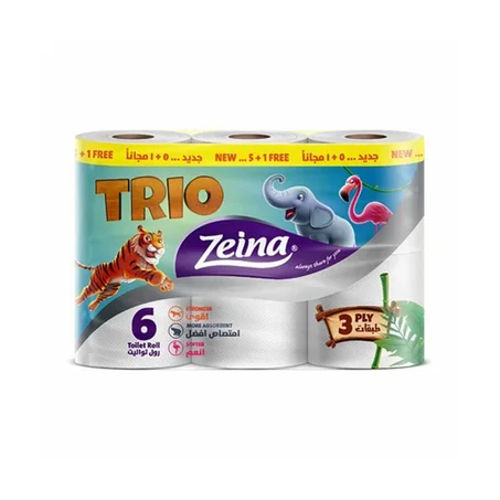 زينة تيرو مناديل تواليت 6بكرة