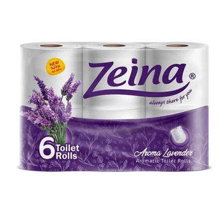 زينة مناديل تواليت مضغوطة لافندر 6بكرة