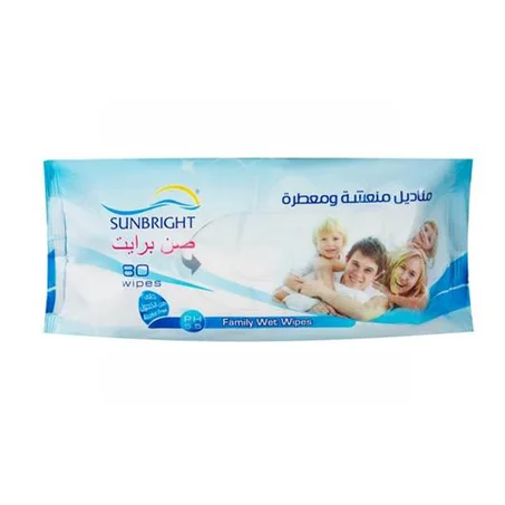 صن برايت مناديل مبللة للأطفال 80م
