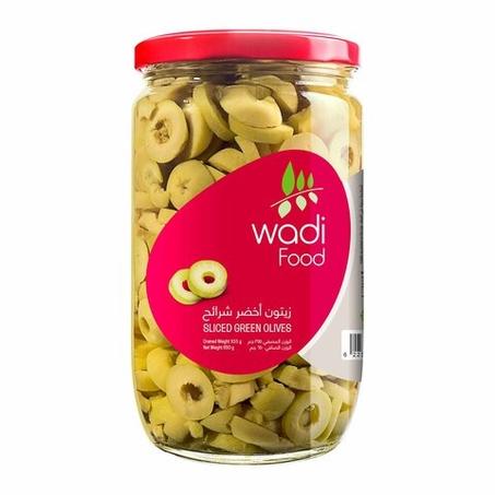 وادي فوود شرائح زيتون أخضر 650جم