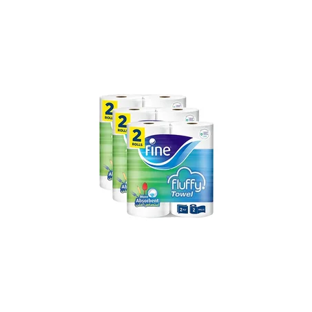 فاين فلافي مناديل مطبخ 3عبوة