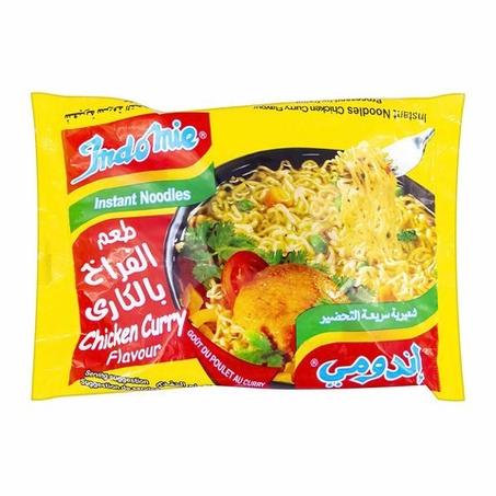 اندومي شعرية سريعة التحضير بطعم الدجاج الكاري 70جم