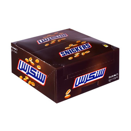 سنيكرز شكولاتة بالسوداني 24عبوة