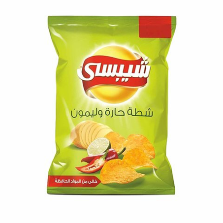(بطاطس شيبسي بالشطة والليمون (صغير