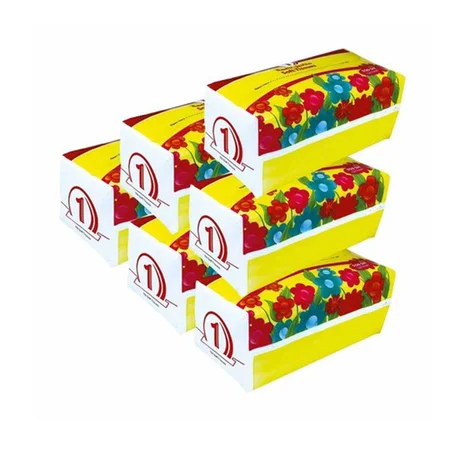 نمرة 1 مناديل وجه 6عبوة