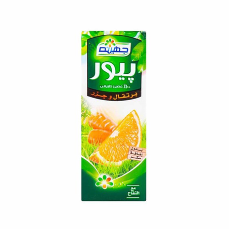 جهينة بيور عصير برتقال بالجزر 235مل