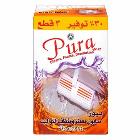 بيورا منظف ومعطر تواليت برتقال 2ق