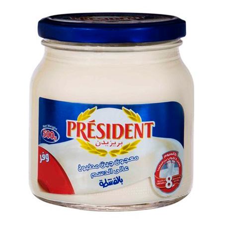 جبنة سبريد بالقشطة بريزيدن 500جم