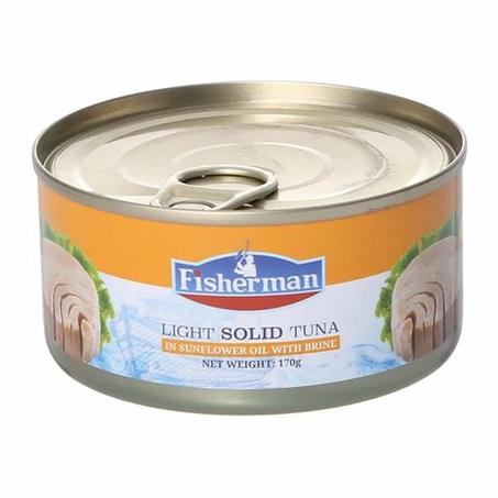فيشر مان تونة قطعة واحدة بزيت عباد الشمس 170جم