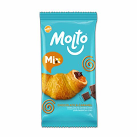 كرواسون مولتو ميكس بالشكولاتة والكراميل 65جم