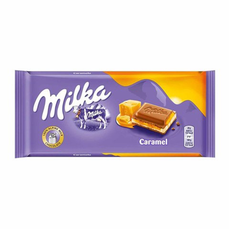ميلكا شكولاتة بالكراميل 100جم