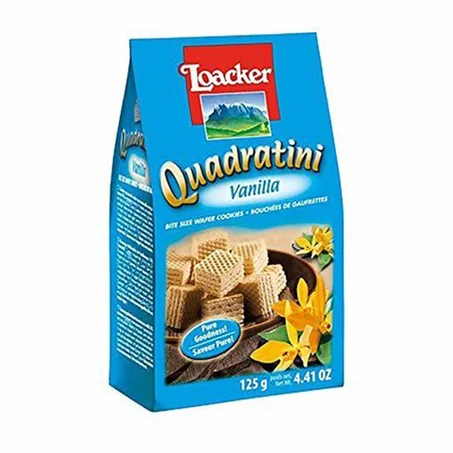 ويفر ميني لواكر كوادراتيني بكريمة الفانيليا 125جم