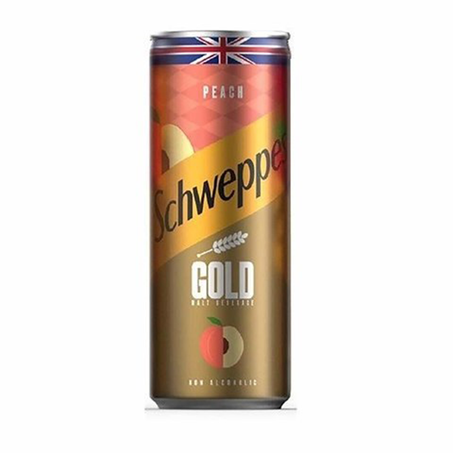 مشروب شويبس جولد بالخوخ 300مل