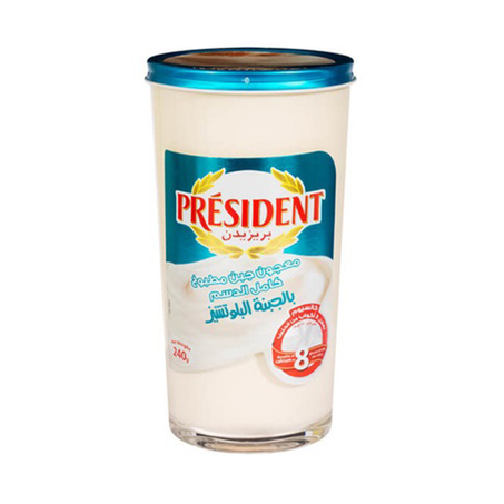 جبنة بلو تشيز مطبوخة بريزيدن كامل الدسم قابل للفرد 240جم