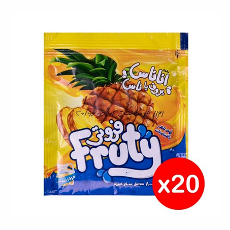 فروتي بالأناناس مشروب بودرة 21جم*20عبوة