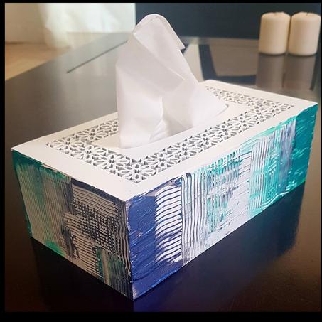 Boîte à mouchoirs "Flocons"VENDU