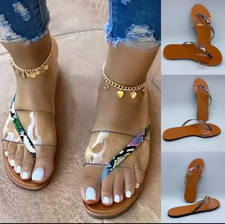 Summer Woman Sandals 2020 Flat Ladies Beach Sandles Designer Luxury Sandalias Mujer Sandels Outdoor Soft-slip Sandals Open-toe