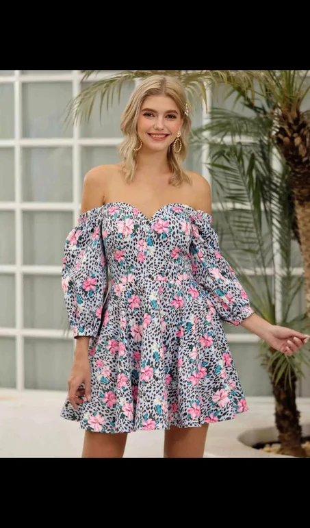 2020 Summer New Arrivals Clothing Floral Printed Fabrics Dresses for women
