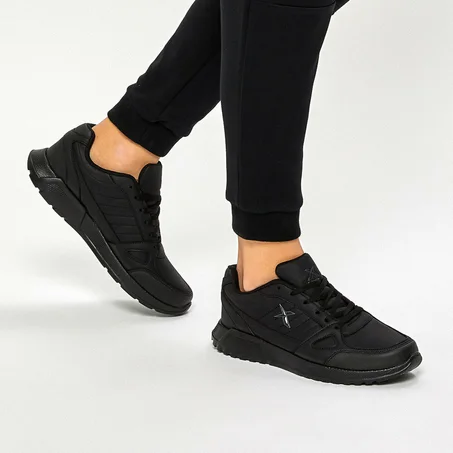 Men's Lace-up Black Sneakers