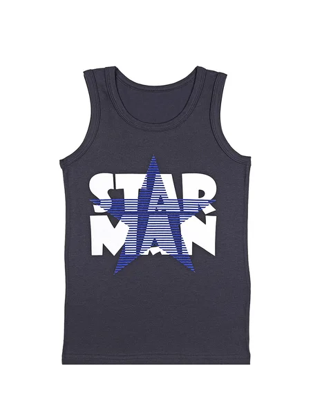 Boy's Printed Sleeveless Undershirt