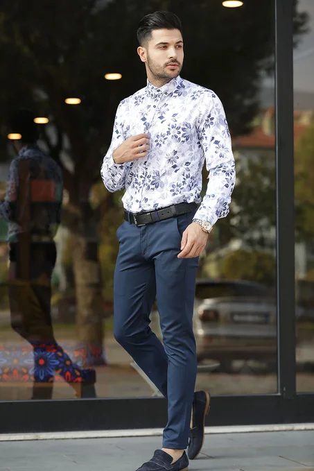 Men's Dark Navy Blue Pants