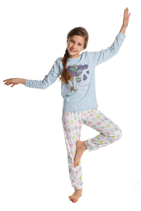Girl's Patterned Pajama Set