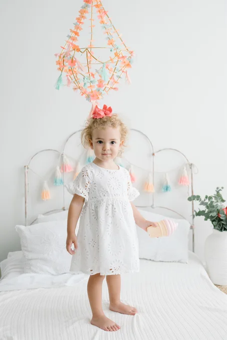 Girl's Lace White Dress