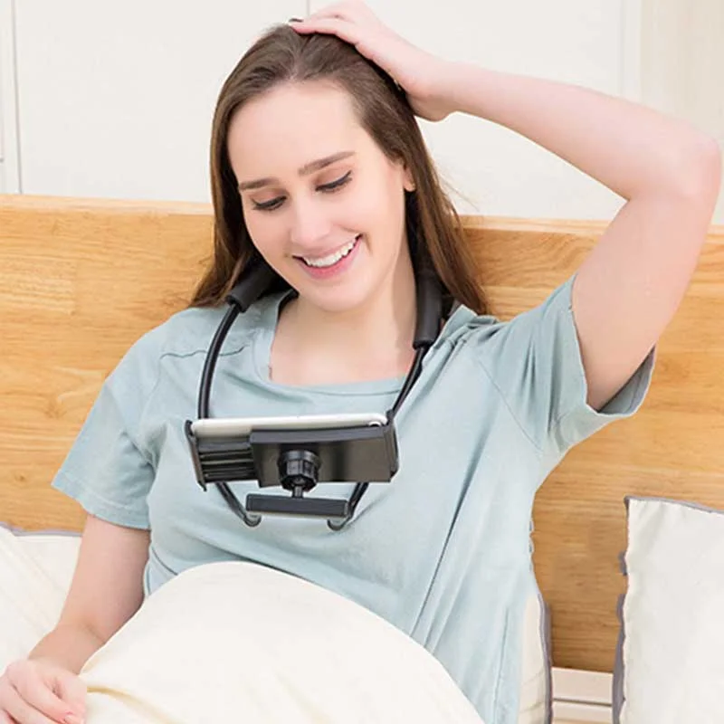 Neck Hanging Holder For Tablet Phone    حامل للجوال والكمبيوتر اللوحي  بطرق آستعمال متعددة