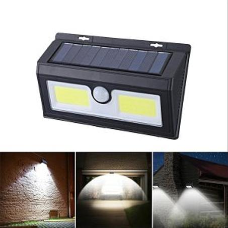 مصباح يشتغل بالطاقة الشمسية مع مستشعر للحركة SOLAR POWERED COB WALL LIGHT
