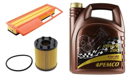 HUILE MOTEUR PACK VIDANGE- Fiat PUNTO D 5LITRE HUILE MADE IN GERMANY   + FILTRE A HUILE + FILTRE A AIR