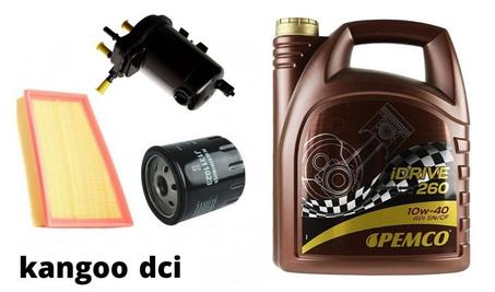 HUILE MOTEUR PACK VIDANGE- RENAULT kangoo dci 5LITRE HUILE MADE IN GERMANY + FILTRE A HUILE + FILTRE A AIR + FILTRE A GASOIL