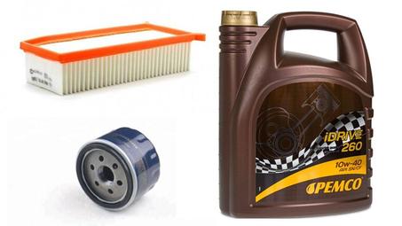 HUILE MOTEUR PACK VIDANGE-DACIA - RENAULT CLIO4. 5LITRE HUILE MADE IN GERMANY + FILTRE A HUILE + FILTRE A AIR