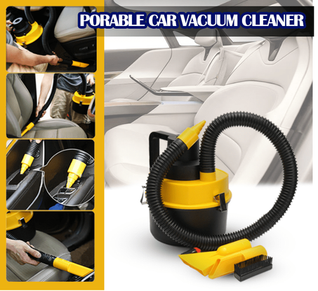 مكنسة كهربائية للسيارة بمضخة هواء تعمل للتنظيف الرطب والجاف
