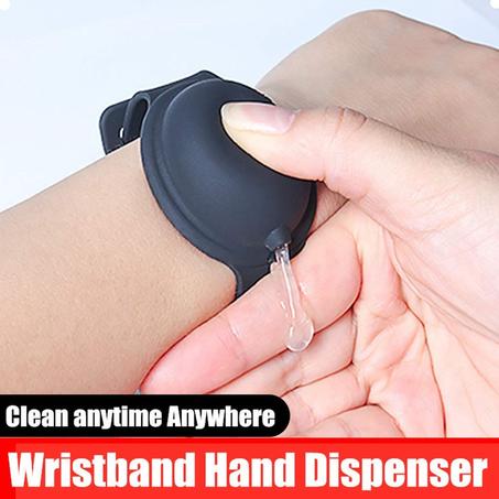Black Hand Sanitizer Wristband